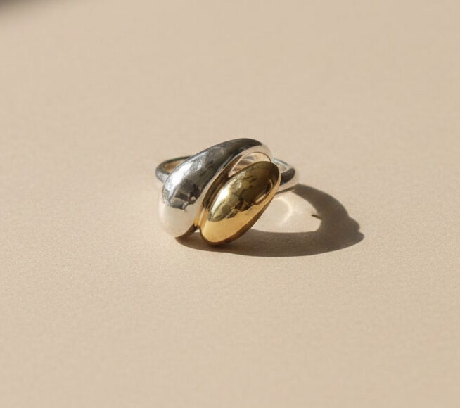 Anillo silver and gold